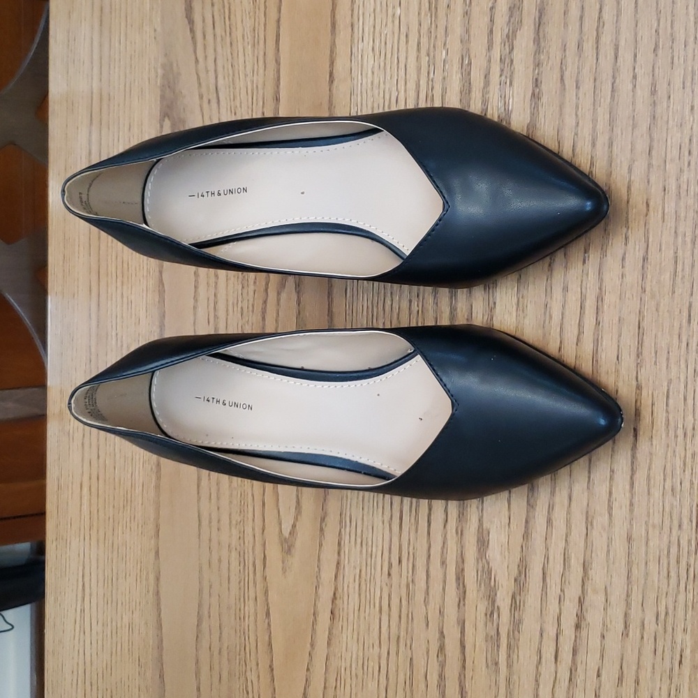 14th&Union- 3" Thin Wedge Heel, Black, size 9.5